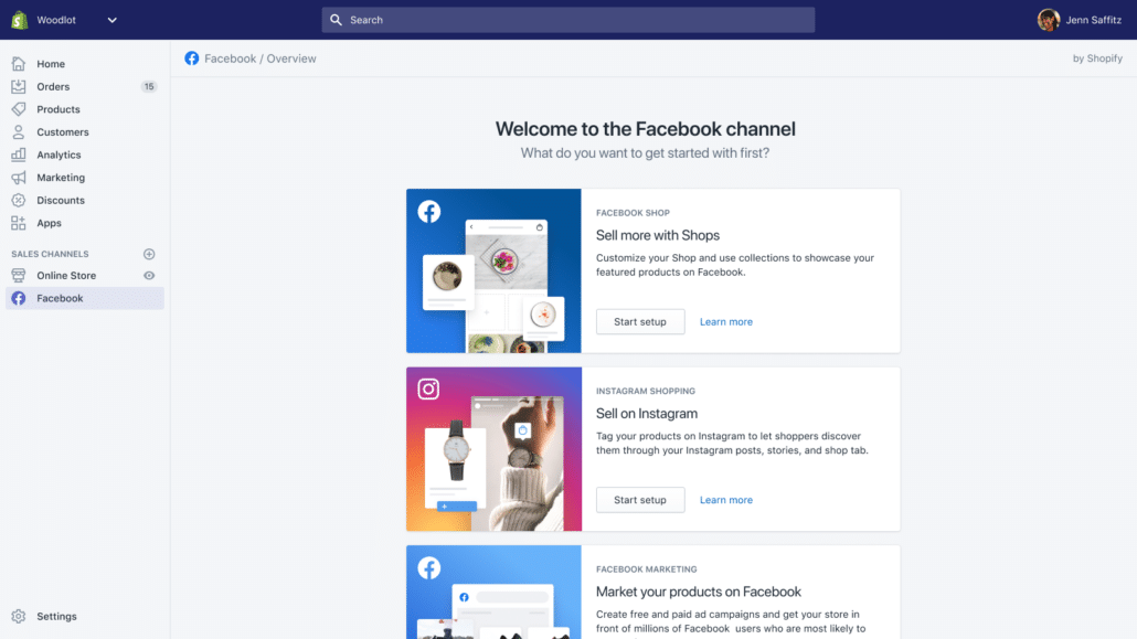 Shopify webshop backend - Facebook app Shopify webshop backend - Facebook app